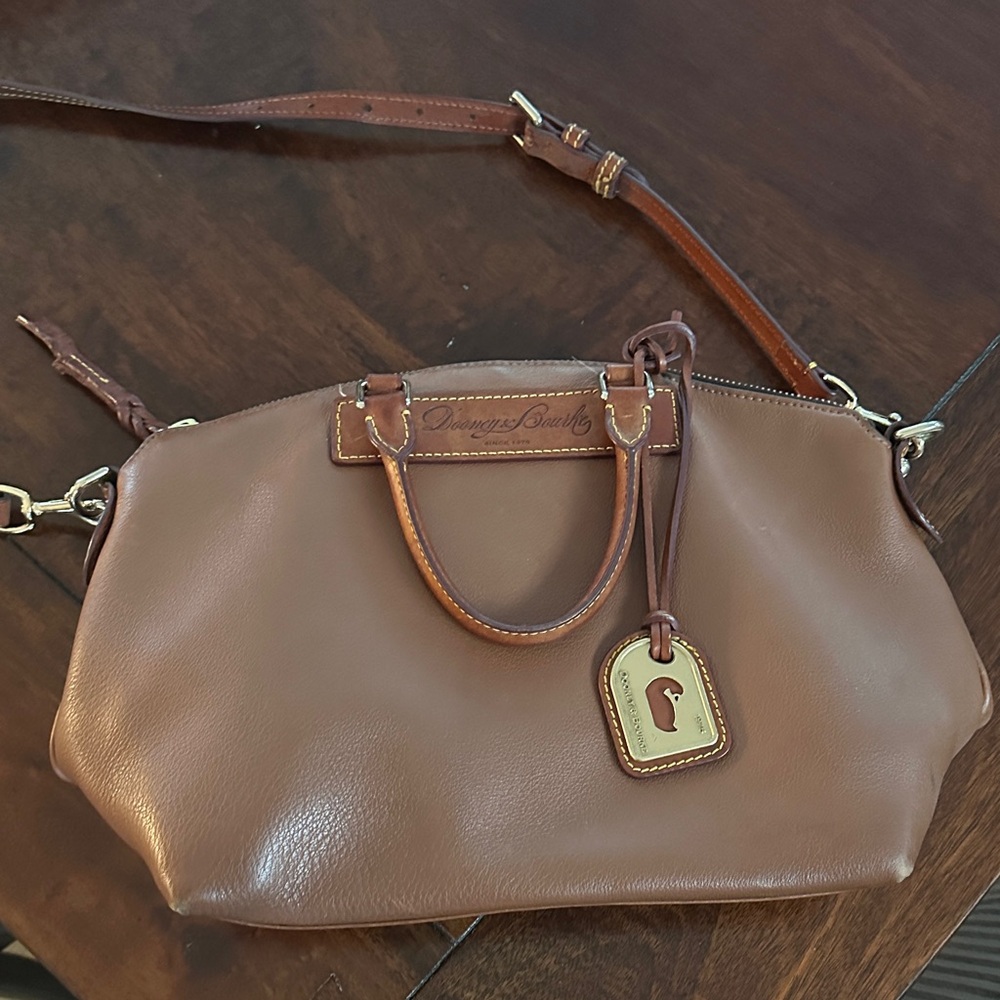 Dooney & Bourke Tan Leather Satchel